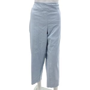 Zac & Rachel Women Light Blue Cropped Ankle Dress Pants Size 20W